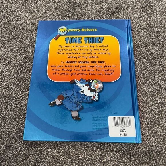 Mystery Solvers Time Thief Hardcover - Picture 3 of 3